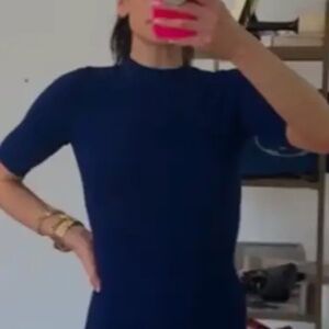 Alexander Wang Blue Knit Dress - Xs